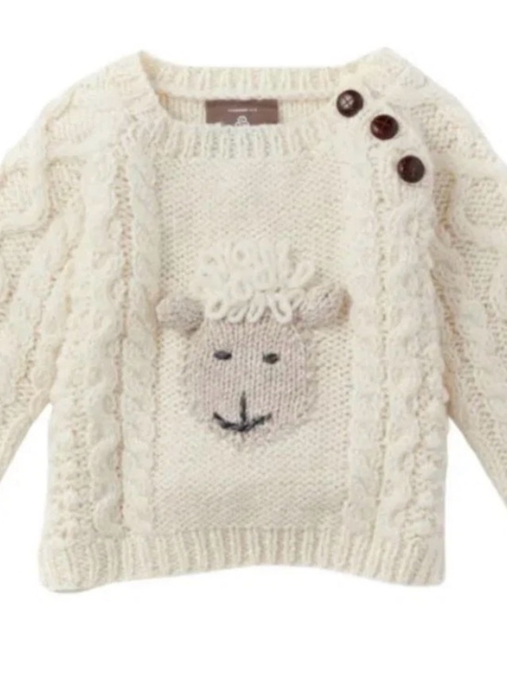 Aran Woolen Mills Baby Lamb Wool Sweater 100% Merino Wool
